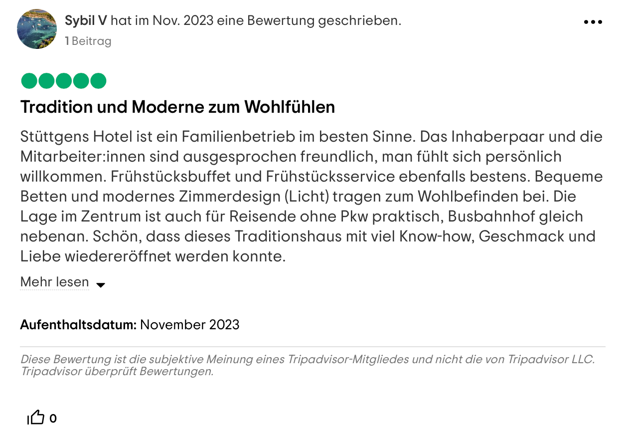 Screenshot Bewertung