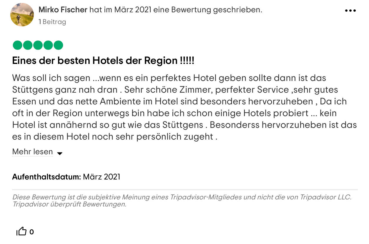 Screenshot Bewertung