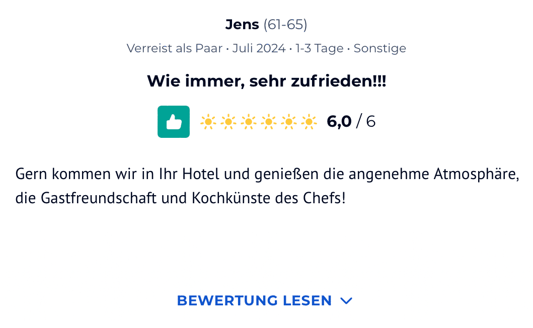 Screenshot Bewertung