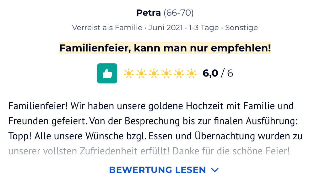 Screenshot Bewertung